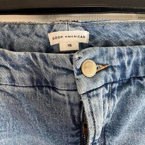 Good American Distressed High Waist Jeans